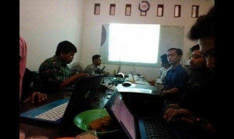 Suasana  kegiatan pelatihan jurnalistik di PP KAMMI