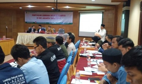 Suasana kegiatan Simposium  Lembaga Dakwah Kampus (LDK) se-DKI Jakarta yang diadakan oleh KODI DKI.