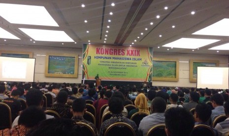 Suasana Kongres HMI XXIX di Labersa Hotel Pekanbaru, Riau, Ahad (22/11).