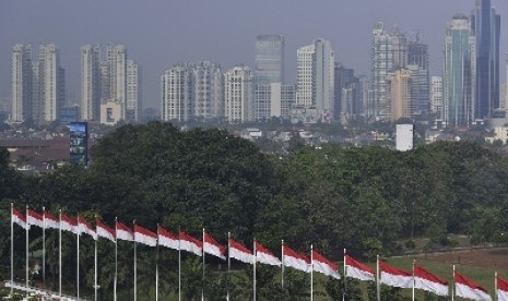 Suasana Kota Jakarta.