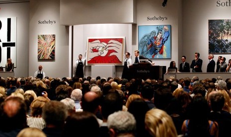 Suasana lelang di Sotheby (ilustrasi)