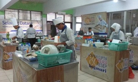 Suasana Lomba Cipta Kreasi Resep Bogasari 2016 di SMK Negeri 37 Jakarta