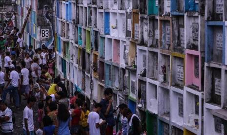 Suasana Manila di tengah pandemi Covid-19.