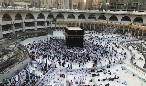 Suasana Masjidil Haram Senin 11 Desember 2017.