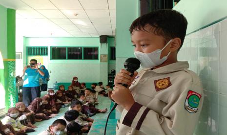 Suasana MPLS hari pertama di SDIT Nur Hidayah Solo pada Rabu (13/7/2022).