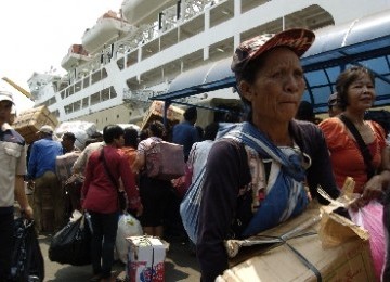 Suasana mudik di Pelabuhan Tanjung Priok (ilustrasi).