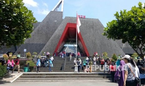 Suasana Museum Gunungapi Merapi (MGM) di Jalan Kaliurang, Desa Hargobinangun, Kecamatan Pakem, Kabupaten Sleman, DIY, Kamis (28/12).