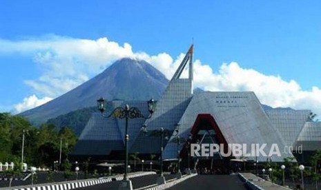 Suasana Museum Gunungapi Merapi (MGM) di Jalan Kaliurang, Desa Hargobinangun, Kecamatan Pakem, Kabupaten Sleman, DIY.