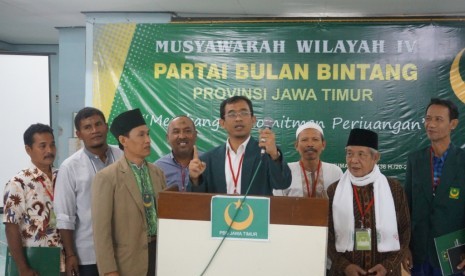 Suasana Muswil 2015 atas terpilihnya H Masduki sebagai ketua PBB Jatim.