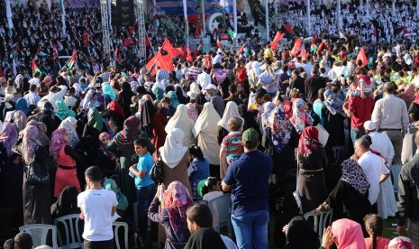 Suasana Nikah massal di Gaza, Palestina.