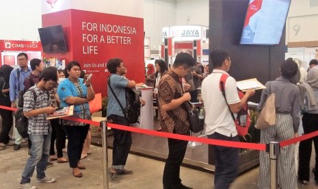 suasana pameran lapangan kerja di ICE BSD Serpong Jumat (8/9)