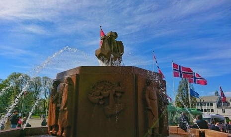 Suasana panas di Haugesund, Norwegia 