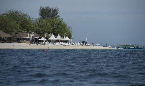 Suasana pantai di Pulau Gili Air, Nusa Tenggara Barat (ilustrasi)