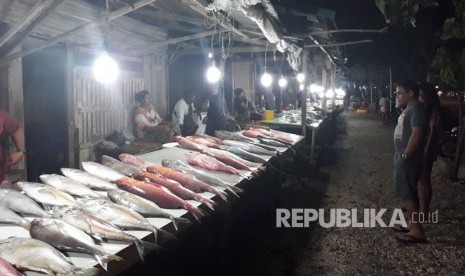 Suasana pasar ikan segar (ilustrasi)