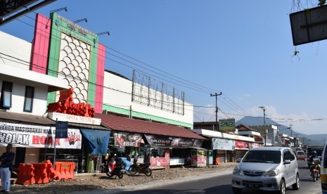 Suasana Pasar Limbangan, Garut. Pasar ini menjadi salah satu titik yang kerap mengalami kemacetan saat arus mudik Lebaran.