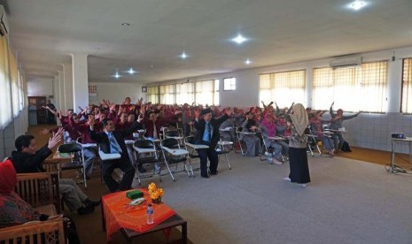 Suasana pelatihan dan workshop guru Sekolah Bosowa Bina Insani dan Sekolah Bosowa Al-Azhar di Bogor, Selasa (22/12).