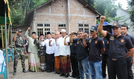 Suasana pelatihan kepemimpinan yang digelar oleh Banser Kecamatan Tuntang, Kabupaten Semarang..