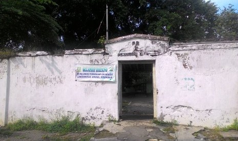 Suasana pemandian Lengenharjo, Kabupaten Sukoharjo, Jawa Tengah, Rabu (31/8).