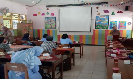 Suasana SDN Karangmojo II yang baru-baru ini ditetapkan sebagai Sekolah Ramah Anak mewakili Kabupaten Gunungkidul, Daerah Istimewa Yogyakarta.