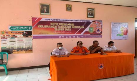 Suasana pembinaan kelurahan tangguh bencana di Kota Sukabumi awal Agustus 2022