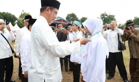 suasana pembukaan perkemahan rohis nasional di cibubur, jakarta timur