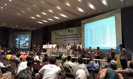 Suasana pemilihan Presidium Majelis Nasional KAHMI di Munas ke-10 yanh digelar di Medan, Sabtu (18/11)