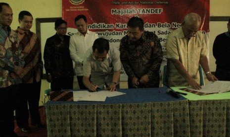 suasana penandatangan mou antara unida bogor dan tandef