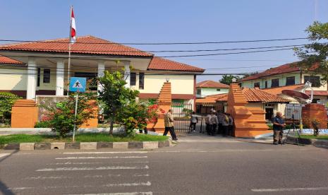 Suasana Pengadilan Negeri Cirebon jepang sidang perdana PK Saka Tatal, Rabu (24/7/2024). 