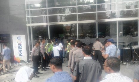 Suasana pengamanan sidang menjelang vonis Jessica Kumala Wongso Pengadilan Negeri Jakarta Pusat, Kamis (27/10