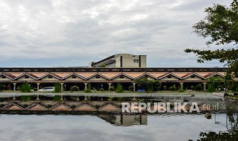 Suasana penginapan di kawasan wisata air panas, Kecamatan Tarogong Kaler, Kabupaten Garut, Jawa Barat, beberapa waktu lalu.