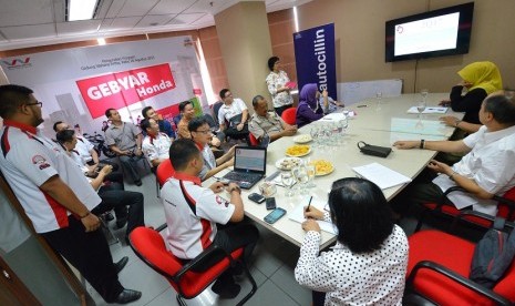 Suasana pengundian program Gebyar Honda yang dilakukan PT Wahana Makmur Sejati