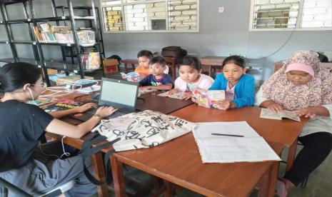 Suasana Perpustakaan Heterotopie Eutenika di Sukun, Kota Malang.