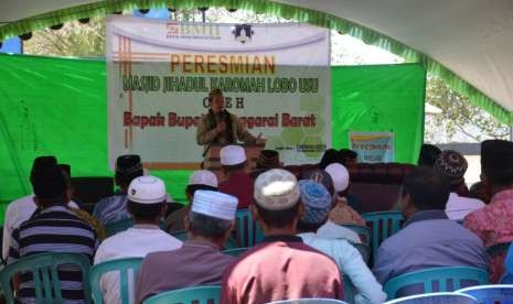 Suasana persemian Masjid Jihadul Karomah di Manggarai Barat, NTT.