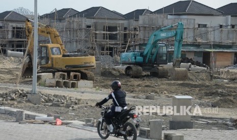 Suasana pulau C dan D Reklamasi di pantai Utara Jakarta, Rabu (11/5). (Republika/Yasin Habibi)