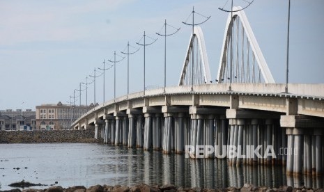 Suasana pulau C dan D Reklamasi di pantai Utara Jakarta, Rabu (11/5)