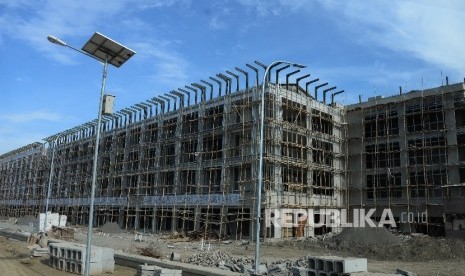 Suasana pulau C dan D Reklamasi di pantai Utara Jakarta, Rabu (11/5)