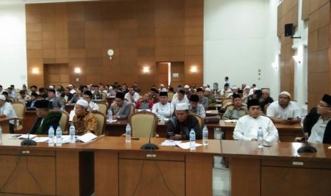 Suasana rakernas Yayasan Penguatan Peran Pesantren Indonesia (YP3I) di Bogor, Jawa Barat,  8-9 April 2017.