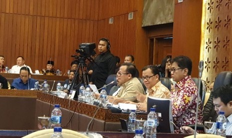 Suasana rapat dengar pendapat di DPR Senayan Jakarta