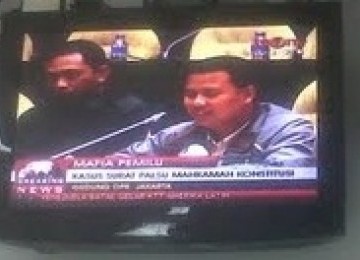 Suasana rapat panja mafia pemilu, kamis (30/6)