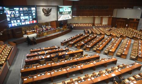 Suasana Rapat Paripurna DPR di Kompleks Parlemen, Senayan, Jakarta (ilustrasi).