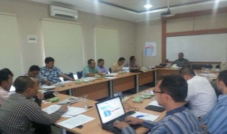 Suasana rapat perdana Panitia IBF 2016 di Jakarta, Kamis (3/9).