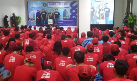 Suasana saat berlangsungnya Serasi di Aula Gedung Nusa Mandiri Margonda.