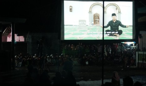 Suasana saat pemutaran film film dokumenter “Jalan Dakwah Pesantren” 