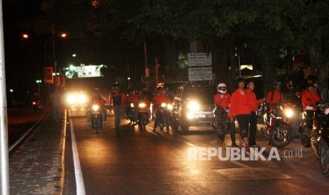 Suasana sahur on the road (ilustrasi)