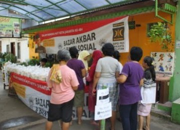 Suasana salah satu bazaar PKS.