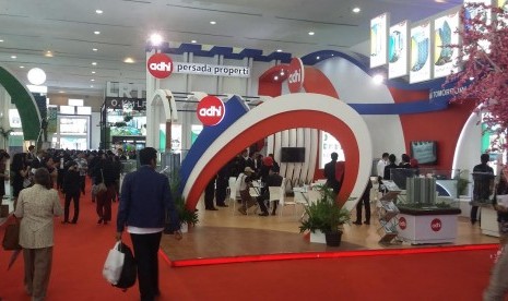 suasana salah satu pameran properti di Jakarta