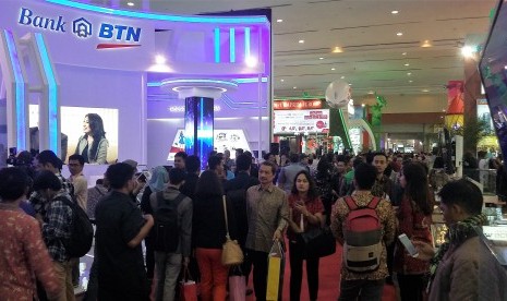 Suasana salah satu pameran properti di Jakarta