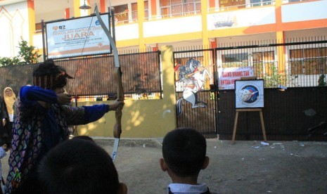 Suasana SD Juara Cimahi ketika menyambut kehadiran siswa baru.