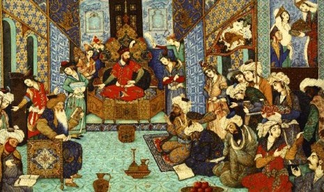 Suasana sebuah sidang pemerintahan di era Ottoman.