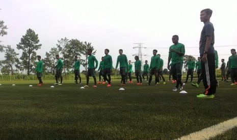 Suasana seleksi pemain timnas U-19.